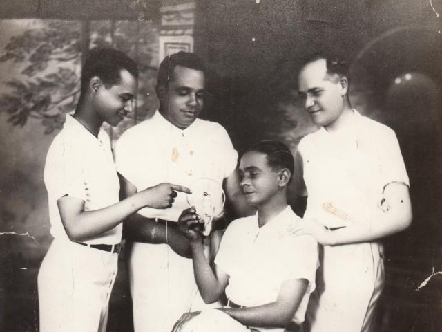 Cuarteto Castillo. Ángel Almenares, Manuel Castillo, Ñico Saquito, Juán Medina.